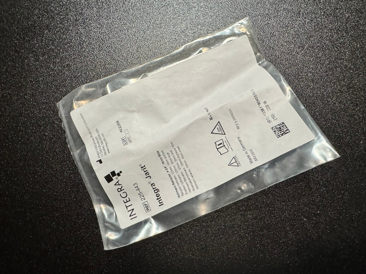 Label photo of Jarit 225-443 Hohmann Retractor, 16mm, 4.75" (New)