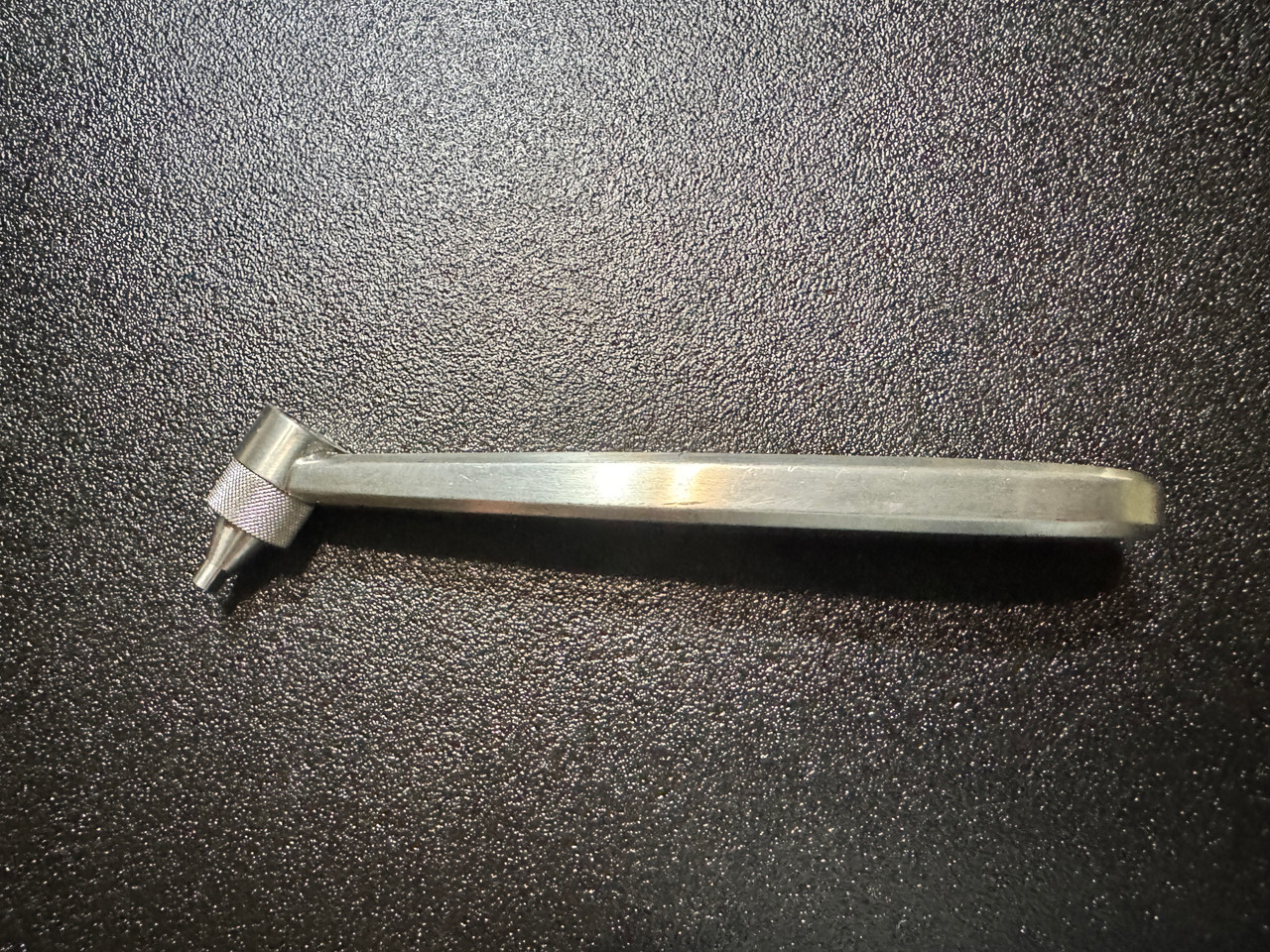 Side photo of W. Lorenz 01-9622 Maxillofacial Drill Guide with Handle, 2mm