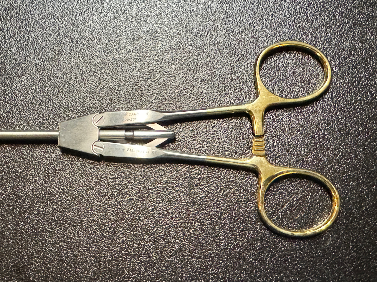 Jarit 600-261 Laparoscopic In-Line Needle Holder, TC, STR, 5mm X 32cm