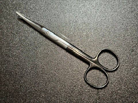 Handle photo of Padgett P6840 Supercut Kaye Rhytidectomy Scissors. CVD, 5.5"