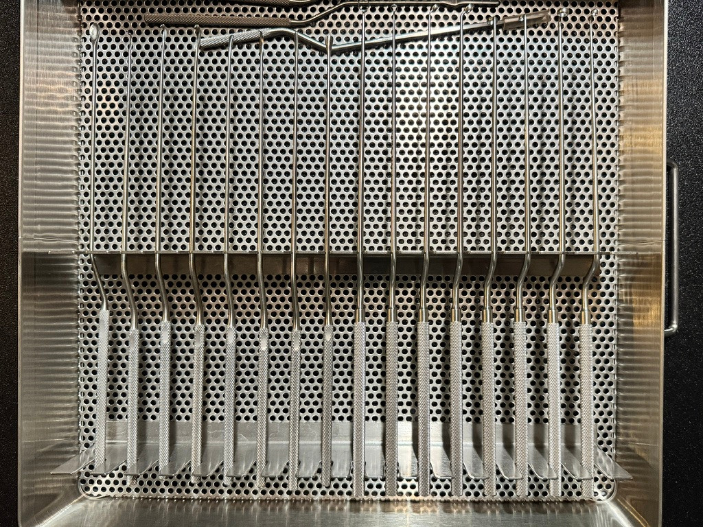 Close photo of V. Mueller Y-0115 Rhoton Trans-Sphenoidal Pituitary Instrument Set