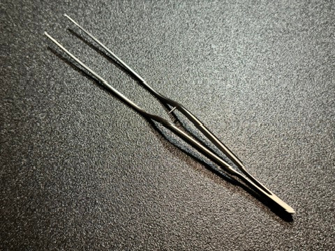 Top photo of Codman 30-1146 Bayonet Cushing Tissue Forceps, 7.25"