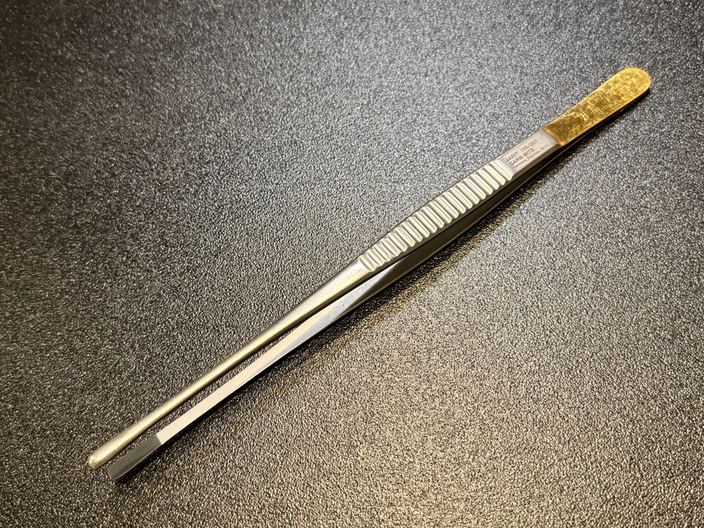 Photo of Jarit 135-257 Carb-Bite Wangensteen Tissue Forceps, 5mm, 9"