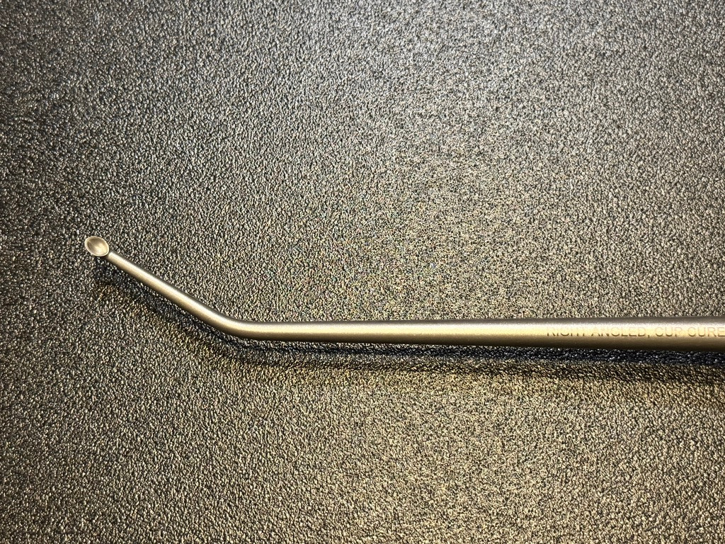 Cup photo of Titan Spine 1900-0007 Spinal Cup Curette, Right ANG, 4mm