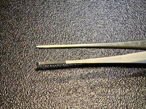 Jaw photo of KLS Martin 12-236-15 Gillies Tissue Forceps, TC, 6"