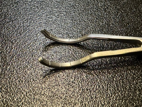 Jaw photo of Pilling 354420 DeBakey Spoon Clamp, Small, 6.25"