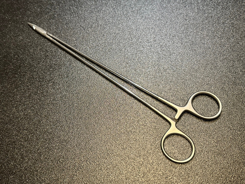 Scanlan 6006-40 Micro Needle Holder, Diamond Dust Jaws, 10