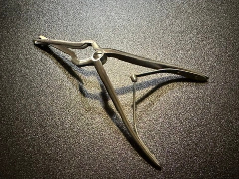 Handle photo of Jarit 405-153 Jansen-Middleton Septum Forceps, Thru-Cut, 4.6mm X 16mm