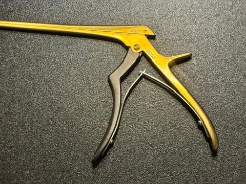 Handle photo of BOSS 70-0330SC Super-Coat Micro Kerrison Rongeur, 2mm, 40° Up, 8"