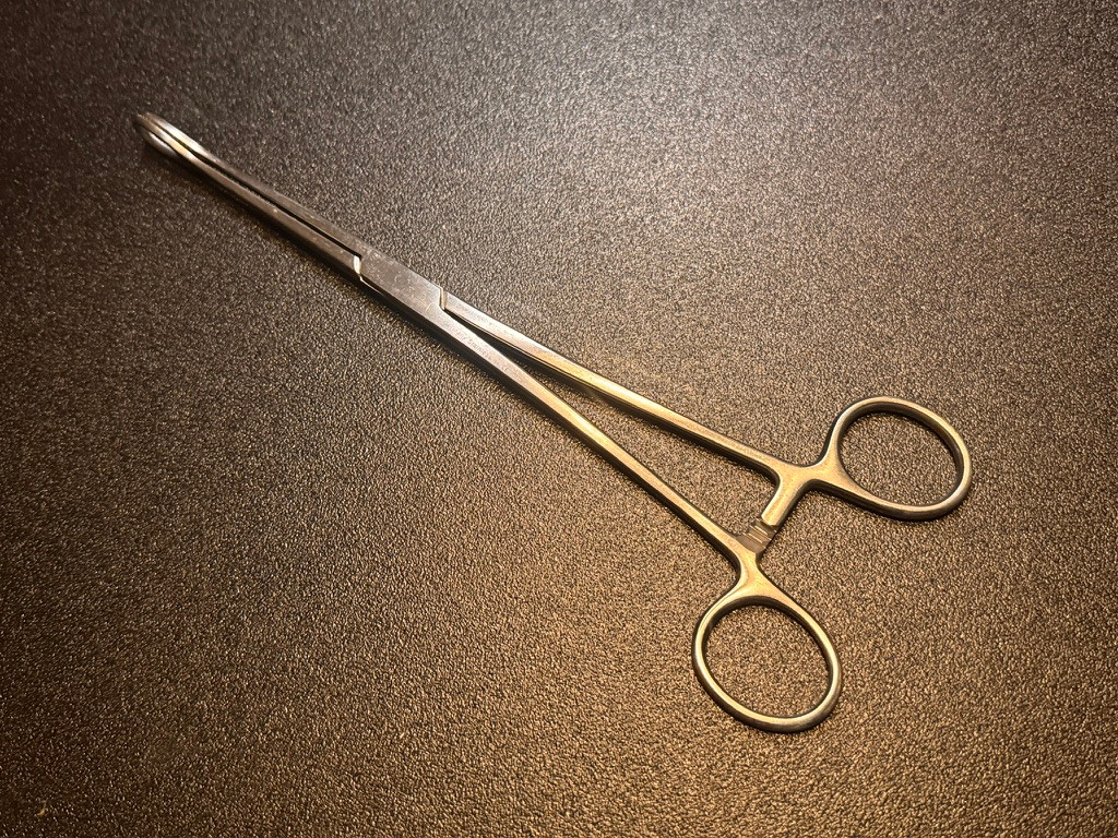 Handle photo of Jarit 116-107 Foerster Sponge Holding Forceps, STR, 9.5"