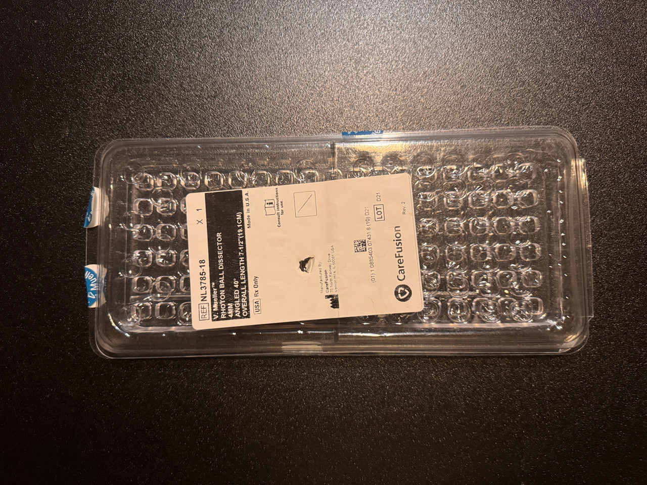 Photo of V. Mueller NL3785-18 Rhoton Ball Dissector, ANG 40°, 4mm (New)