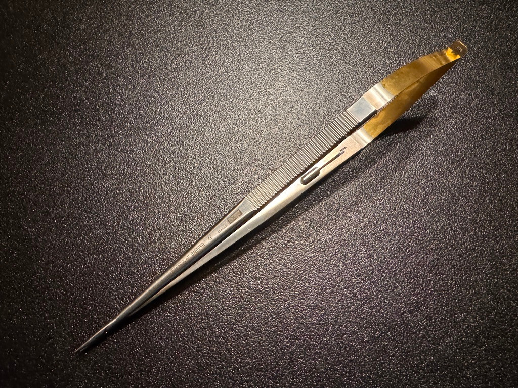 Aesculap BM005R Durogrip Castroviejo Micro Needle Holder, TC, 8.5
