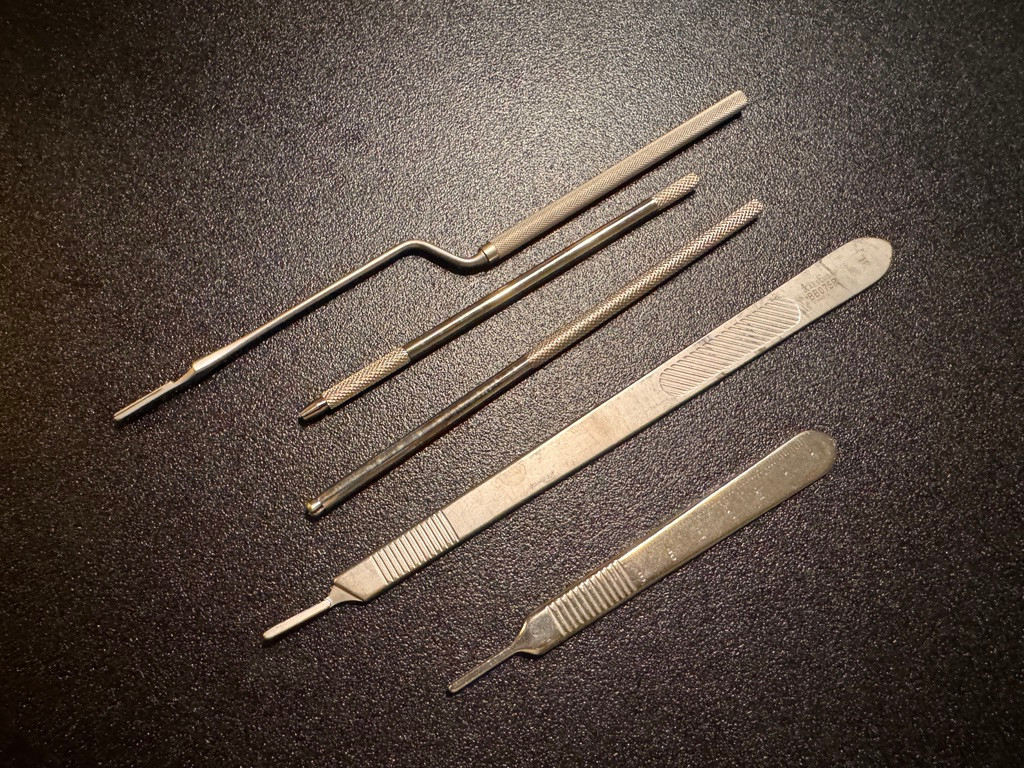 Knife handle photo of Aesculap MD378SP Large Laminectomy and Spinal Instrument Set
