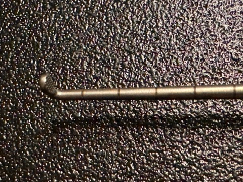 Rasp face photo of Depuy Mitek 253112 Meniscal Repair System Rasp, STR, 90°