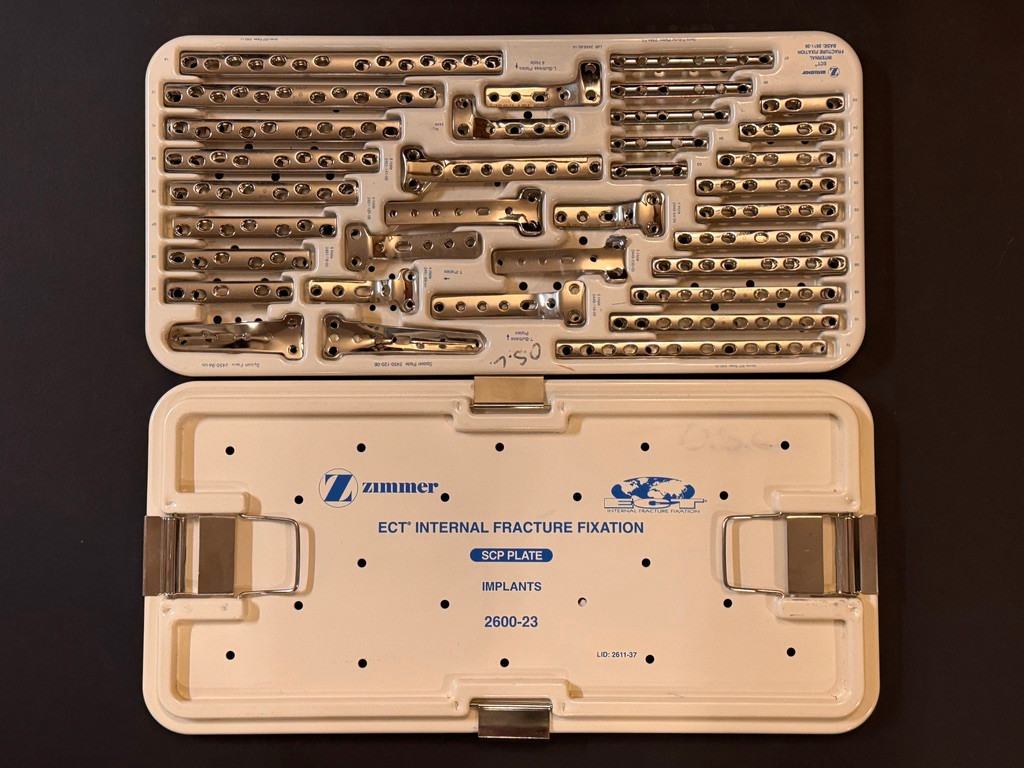 Photo of Zimmer 2600-23 ECT Internal Fracture Fixation SCP Plate Set