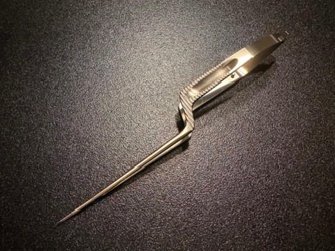 Side photo of Aesculap FD107R Delicate Micro Vessel Scissors, STR, 7.5"