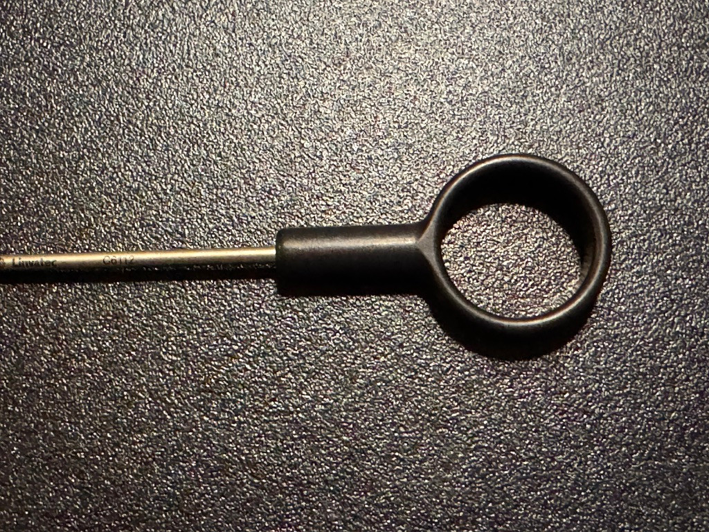 Handle photo of ConMed Linvatec C6112 Arthroscopic Loop Handle Knot Pusher