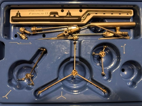 Left top tray photo of BrainLAB VectorVision ENT Instruments Set