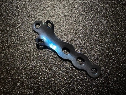 End photo of Acumed 70-0018 Locking MTP Fusion Plate, Left