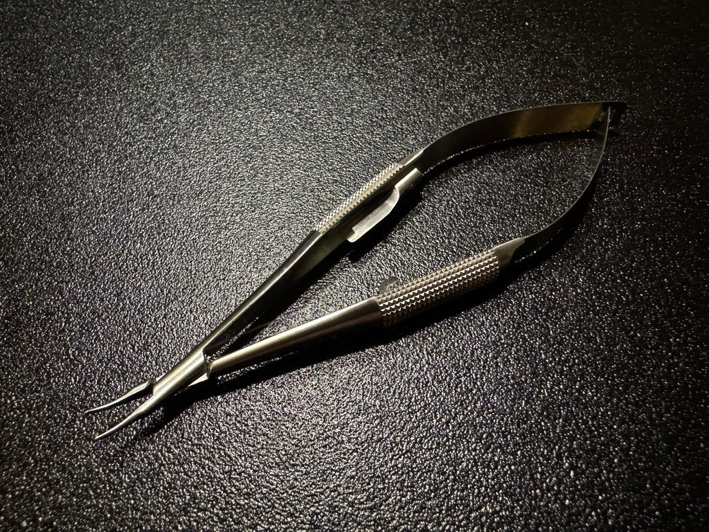 Photo of Storz E3843 Barraquer Needle Holder, CVD, 5.4"