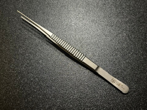 Top photo of Aesculap FB412R Debakey Atraumatic Forceps, 7 7/8"