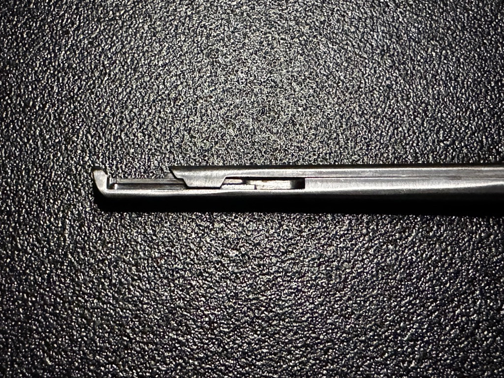 Jaw photo of Medtronic 9569602 METRx II Bayoneted Kerrison, 40°, 2mm