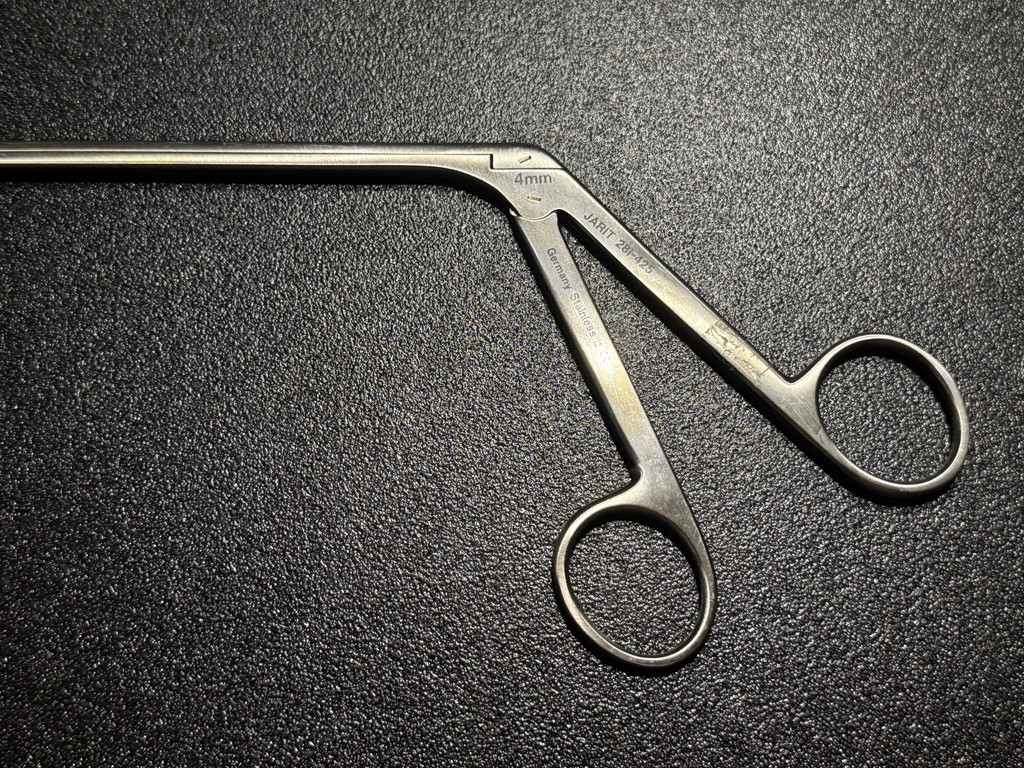 Handle photo of Jarit 281-425 Spurling Pituitary Rongeur, STR, 4mm X 10mm, 9"