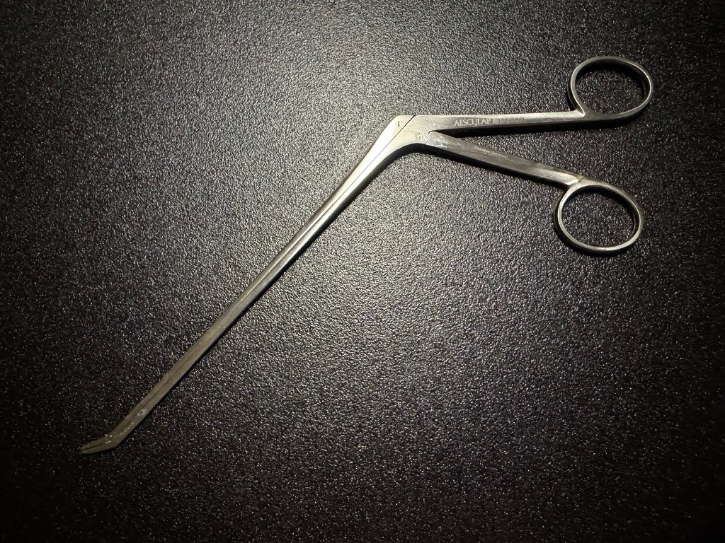 Photo of Aesculap MD538R Cushing Rongeur 1.5mm X 10mm, Down, 7"