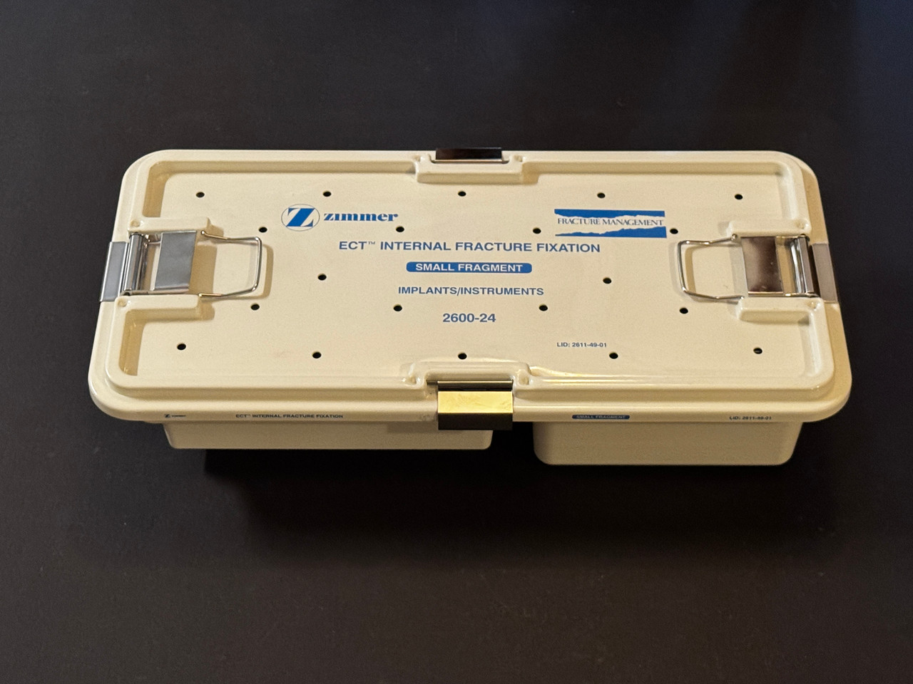 Zimmer 2600-24 ECT Small Fragment Instrument & Implant Set for Sale