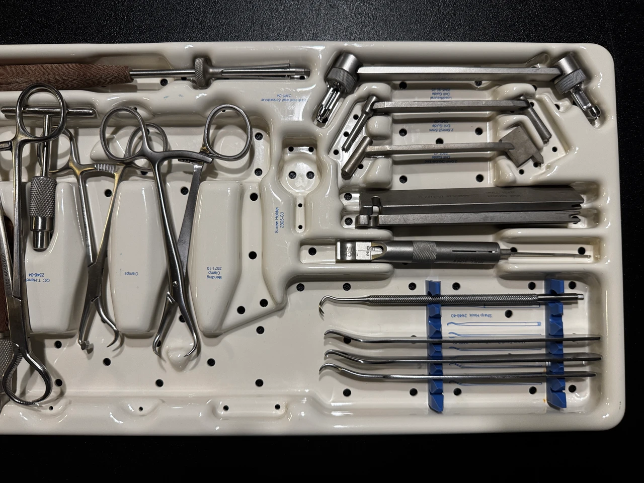 Right instrument photo of Zimmer 2600-24 ECT Small Fragment Instrument & Implant Set