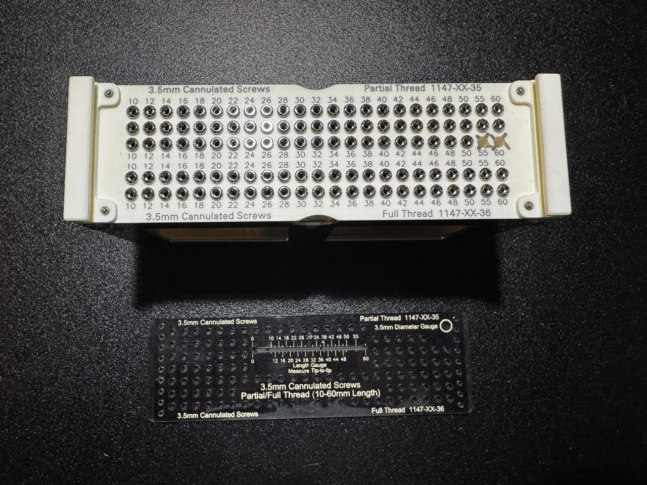 4.0mm screw photo of Zimmer 1147-00-35 3.5mm/ 4.0mm Cannulated Screw System