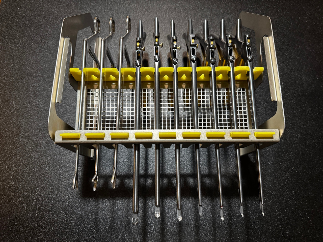 Front kerrison photo of Aesculap JN444 Large Spinal and Laminectomy Instrument Set