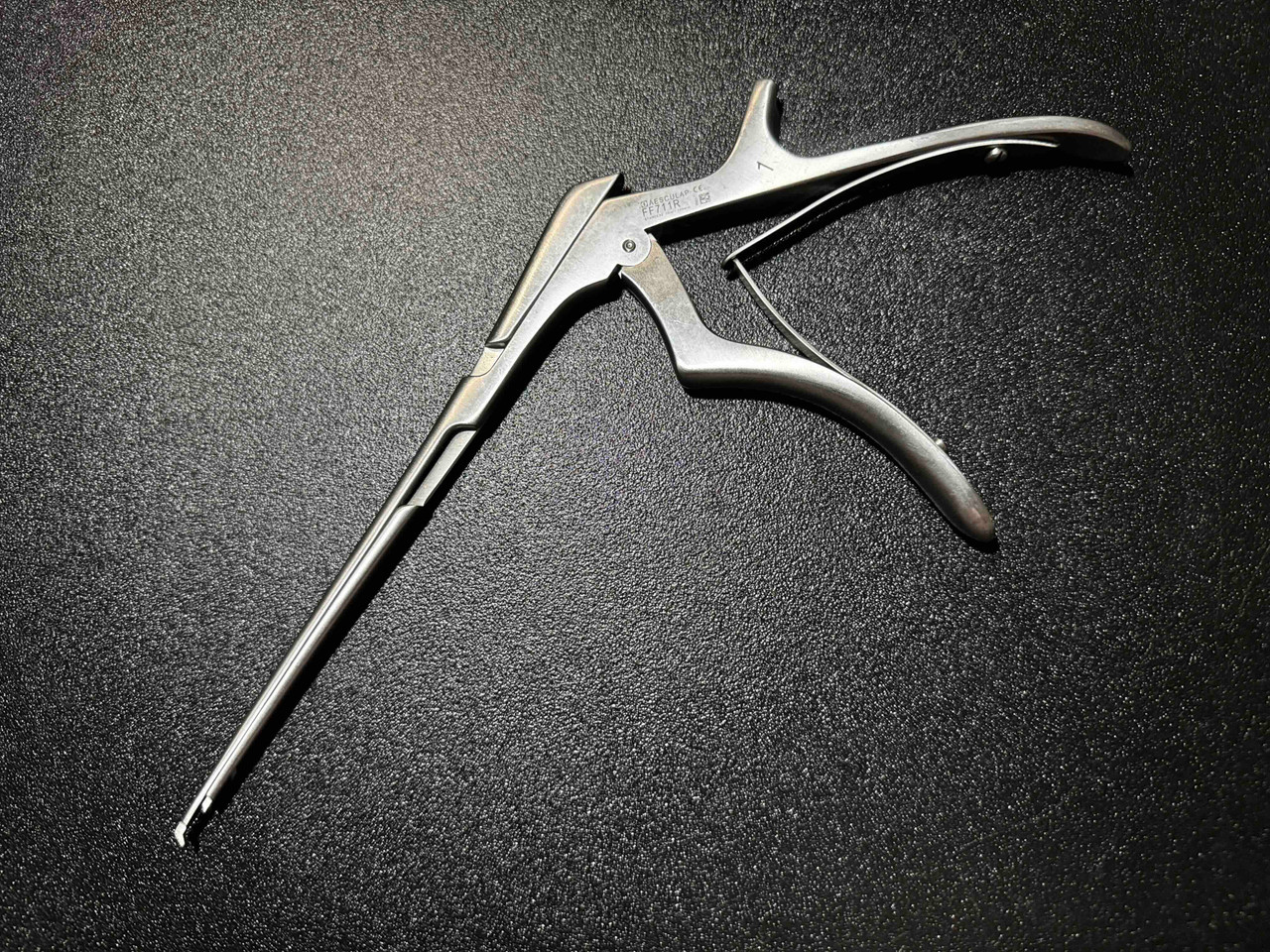 Photo of Aesculap FF711R Kerrison Bone Punch, 1mm Down Bite, 7"