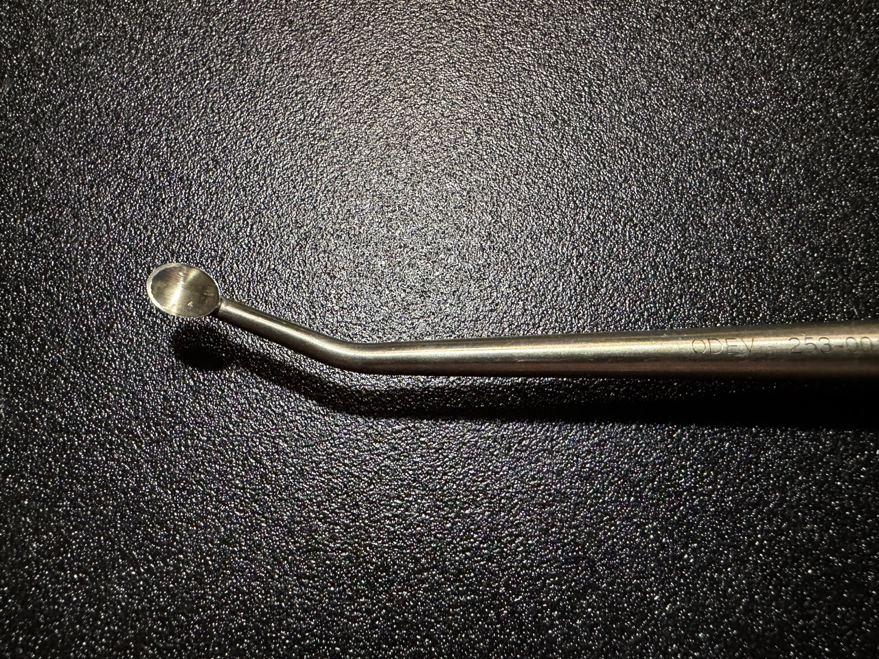Cup photo of Ortho Development 253-0014 Lateral Angle Spinal Curette, Right, #4, 15"