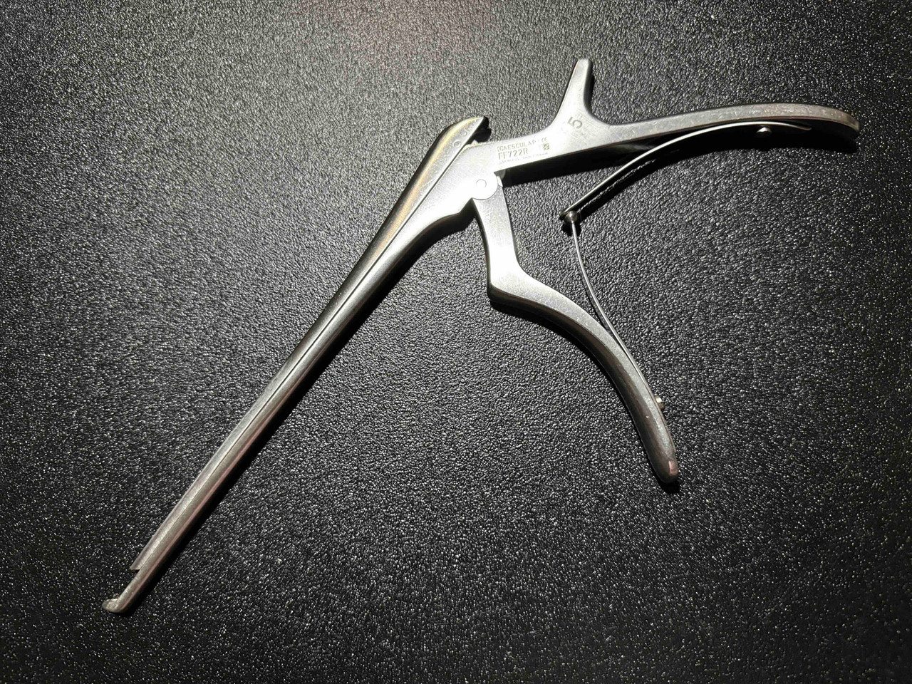 Photo of Aesculap FF722R Kerrison Rongeur 5mm, 40° Up, 7"