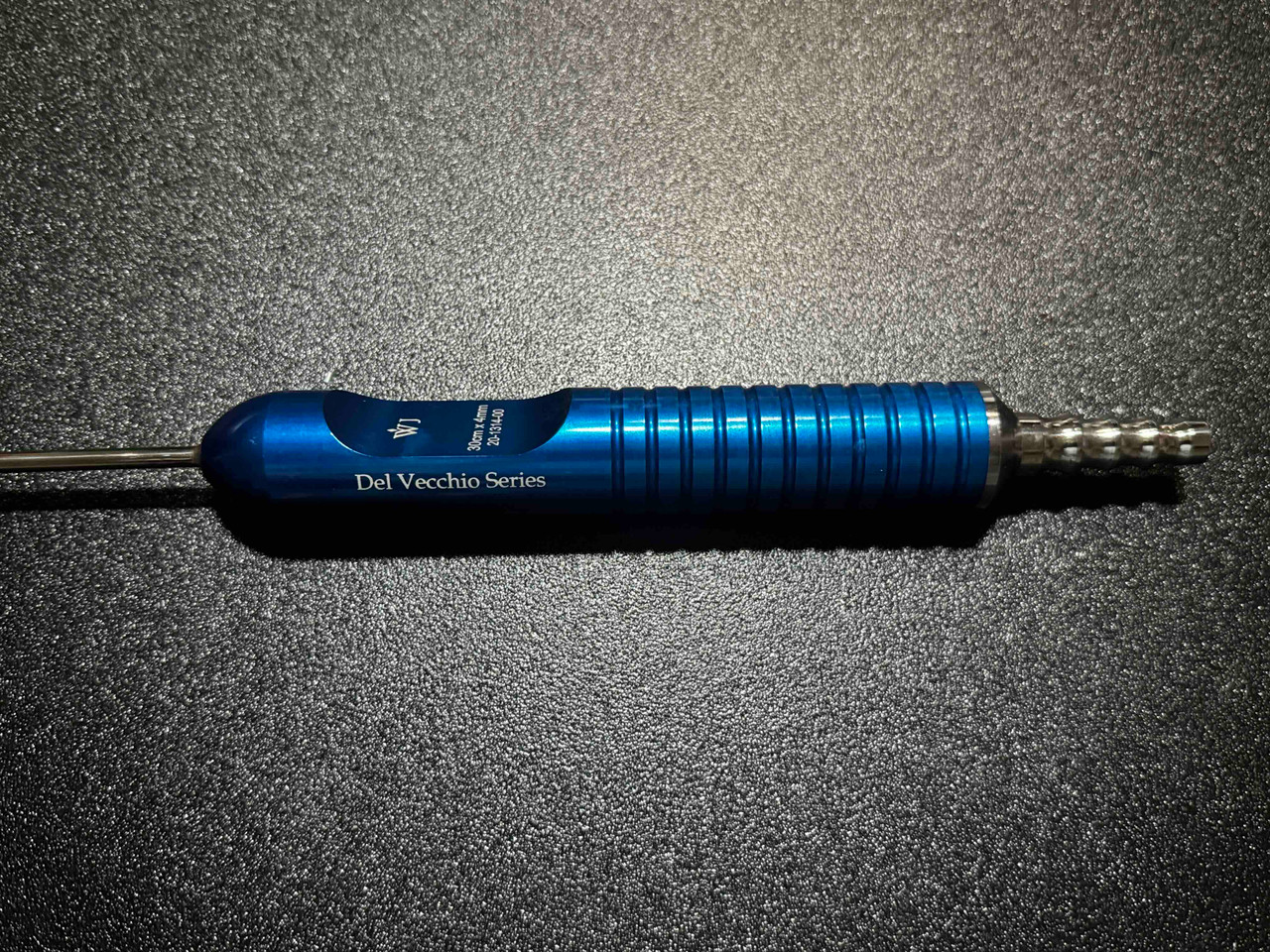 Handle photo of Wells-Johnson 20-1314-00 Del Vecchio 12 Hole Harvesting Liposuction Cannula 4mm X 30cm