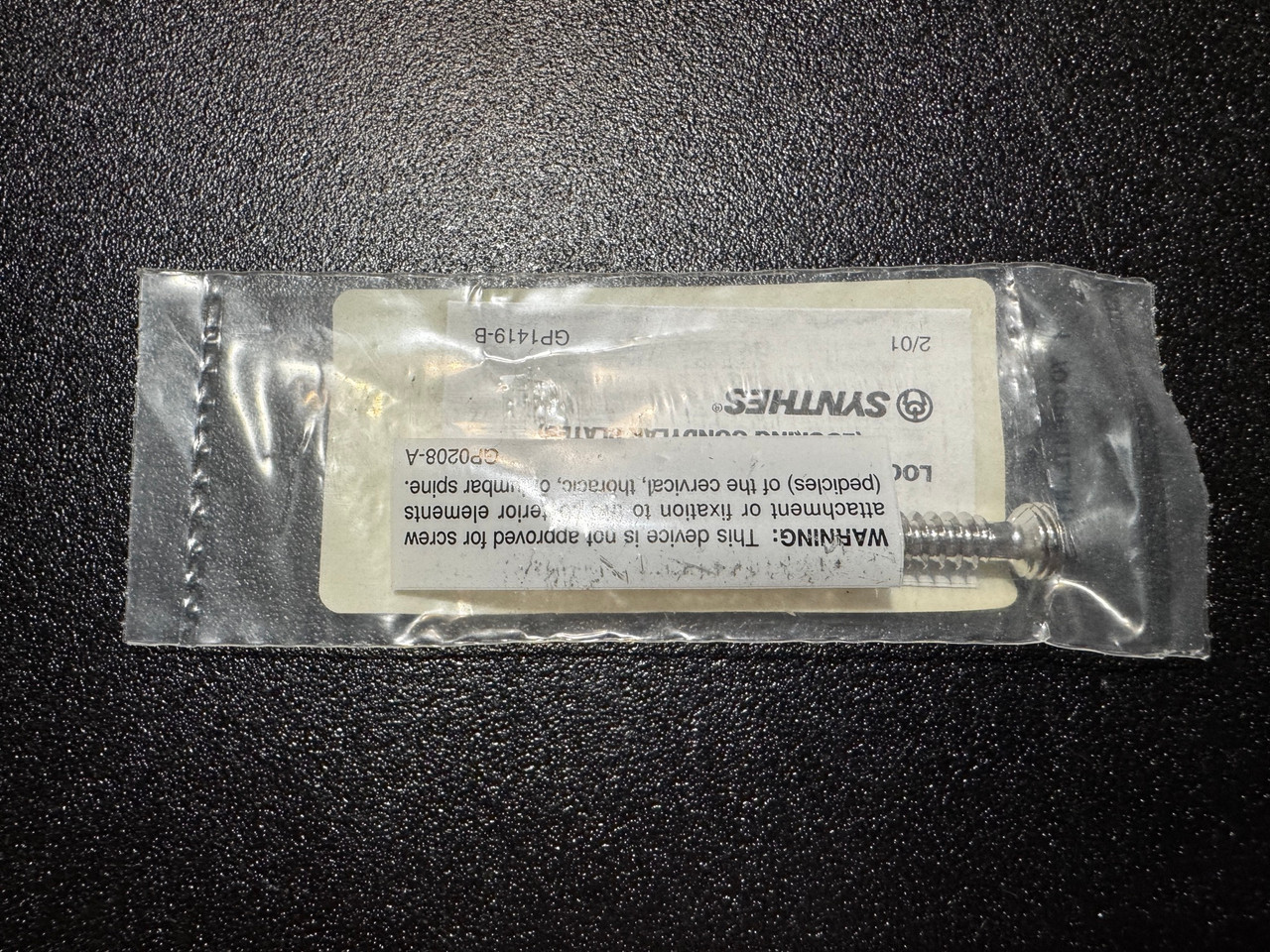 Screw photo of Synthes 02.207.065 7.3mm Cannulated Locking Screw 65mm
