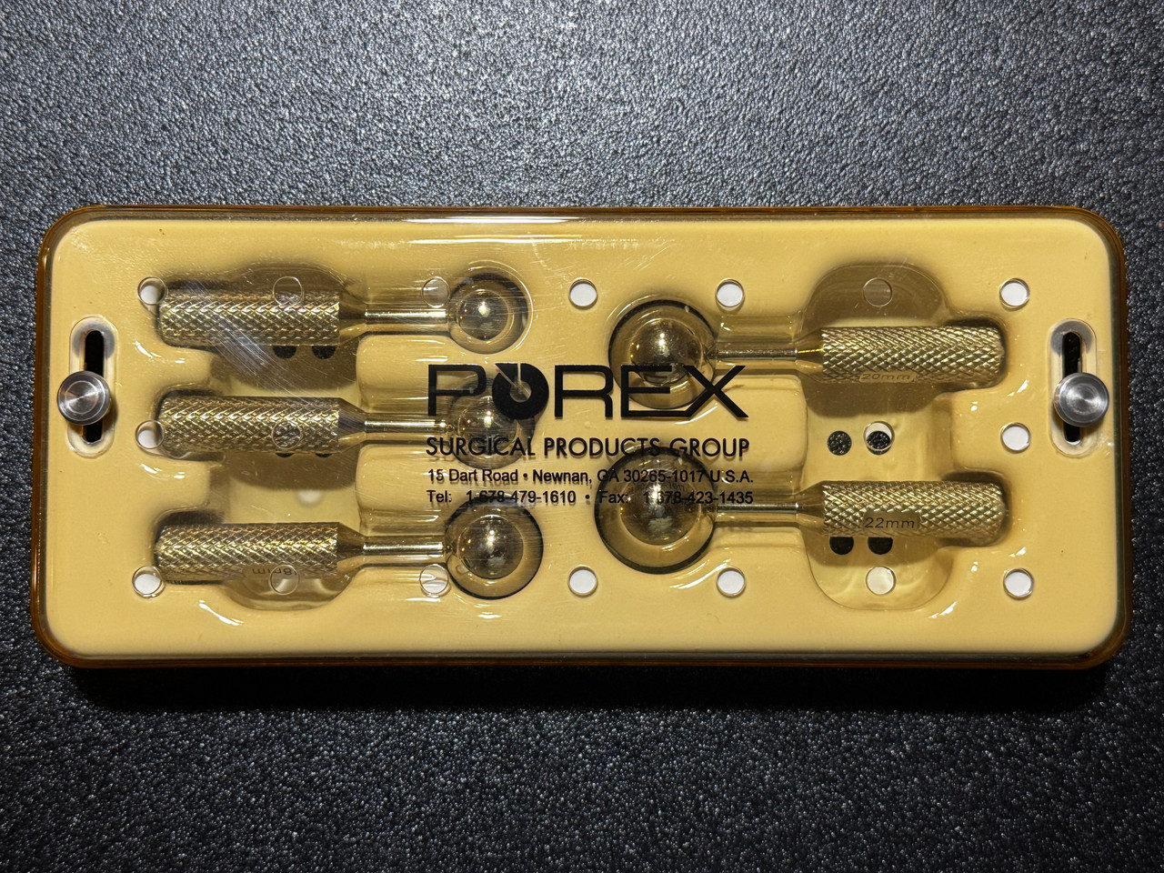 Case photo of Stryker POREX 5717 Orbital Implant Sizer Set