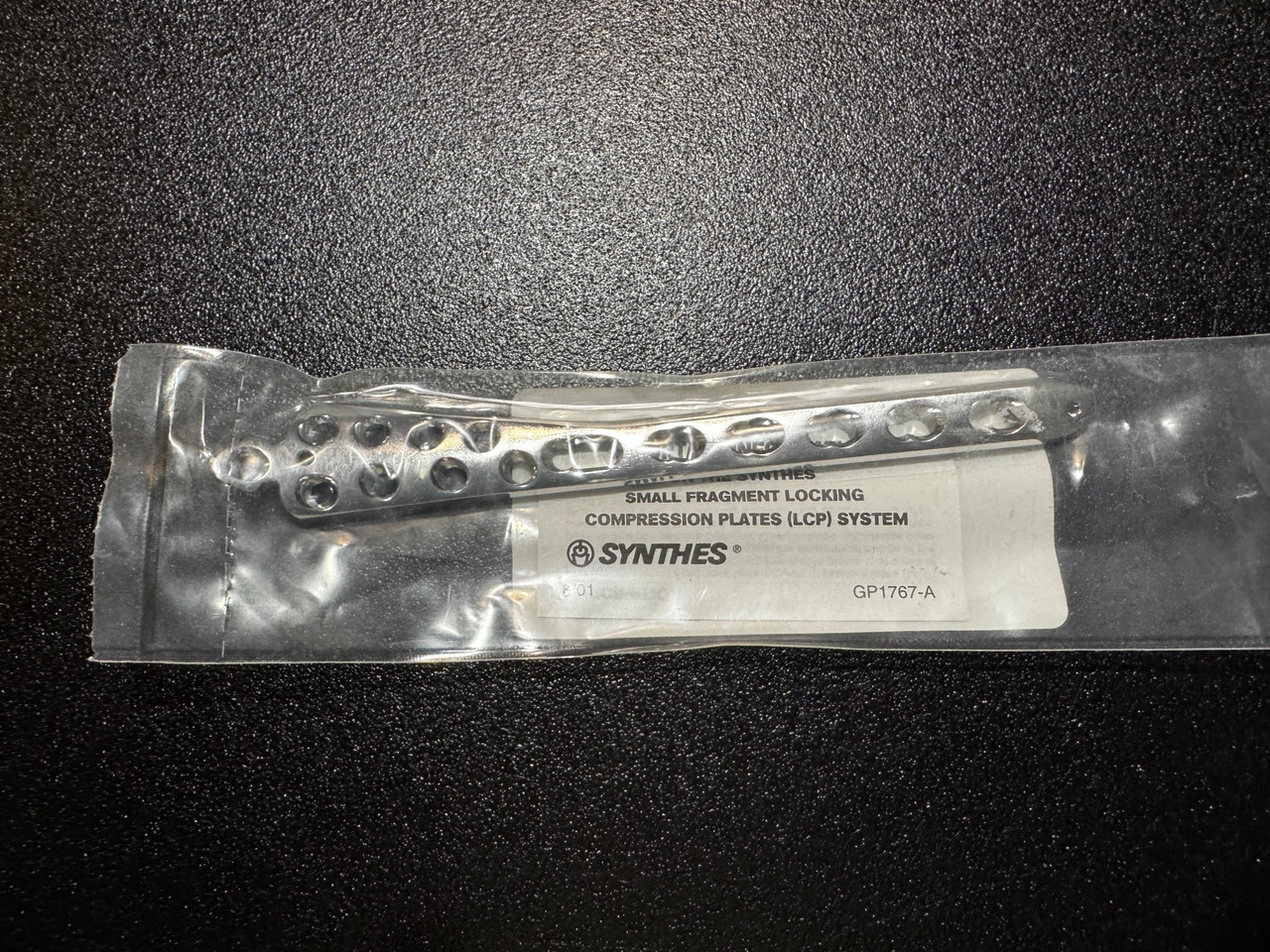 Plate photo of Synthes 239.905 3.5mm LCP Medial Distal Tibia Plate, 6H, Left, 142mm