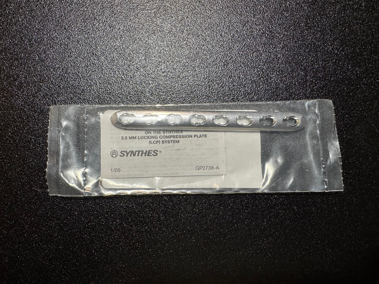 Plate photo of Synthes 223.581 3.5mm LCP Plate, 8 Holes, 111mm
