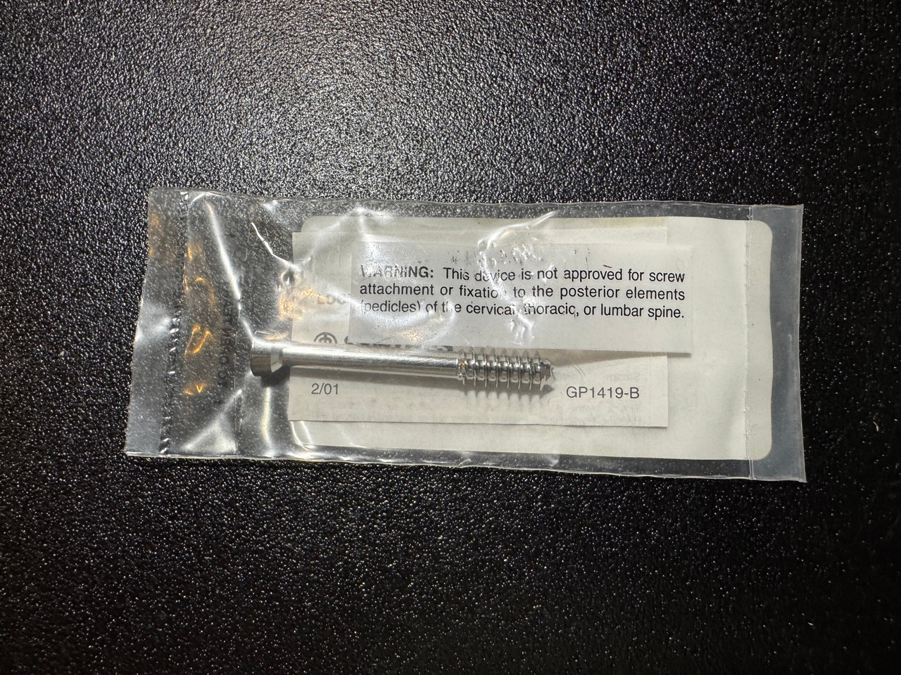 Screw photo of Synthes 02.207.455 7.3mm Cannulated Conical Screw Partially Threaded 55mm