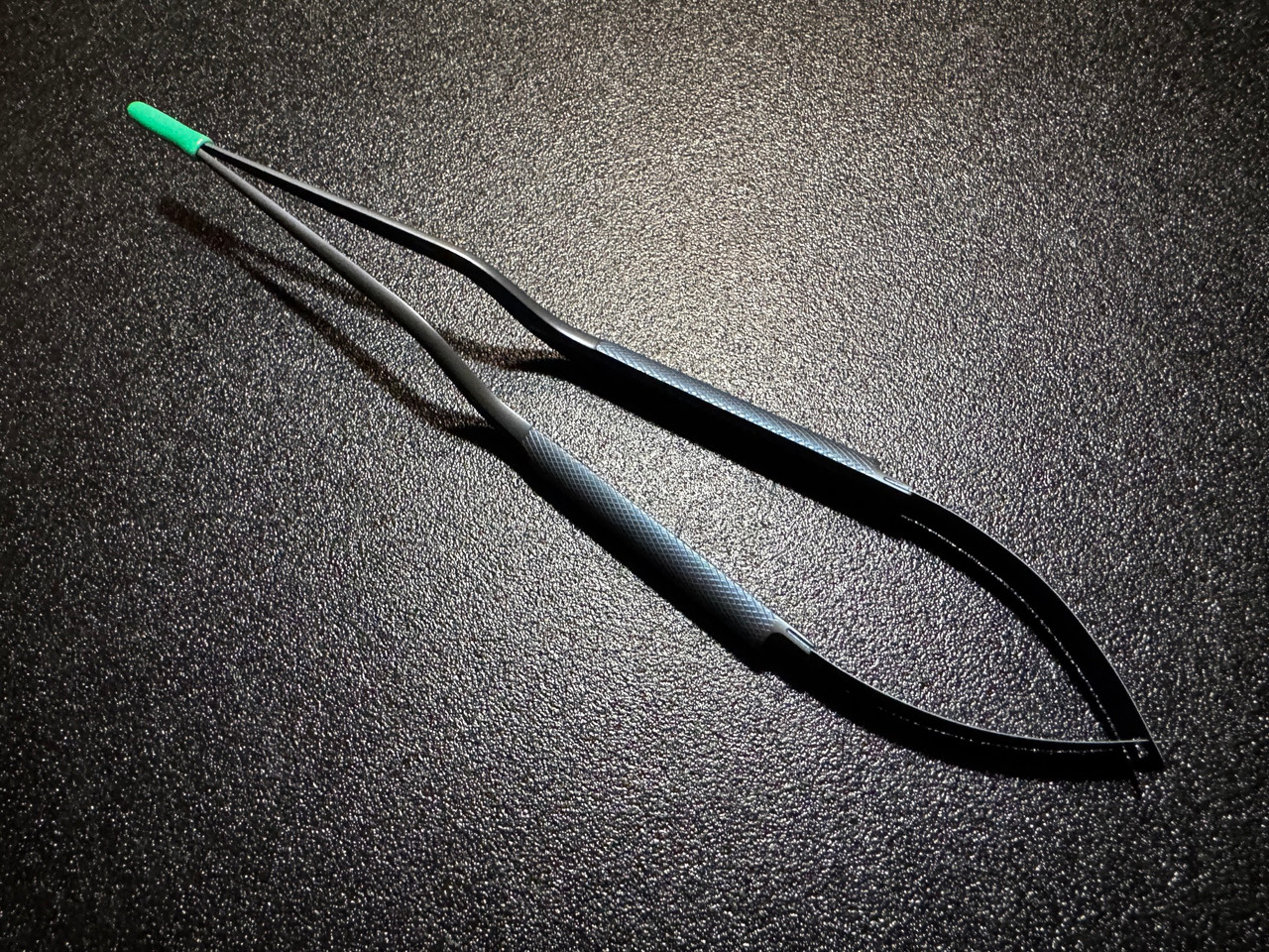 Top photo of Symmetry 80-1728 Titanium Rhoton Micro Bayonet Needle Holder, STR, 8.5"