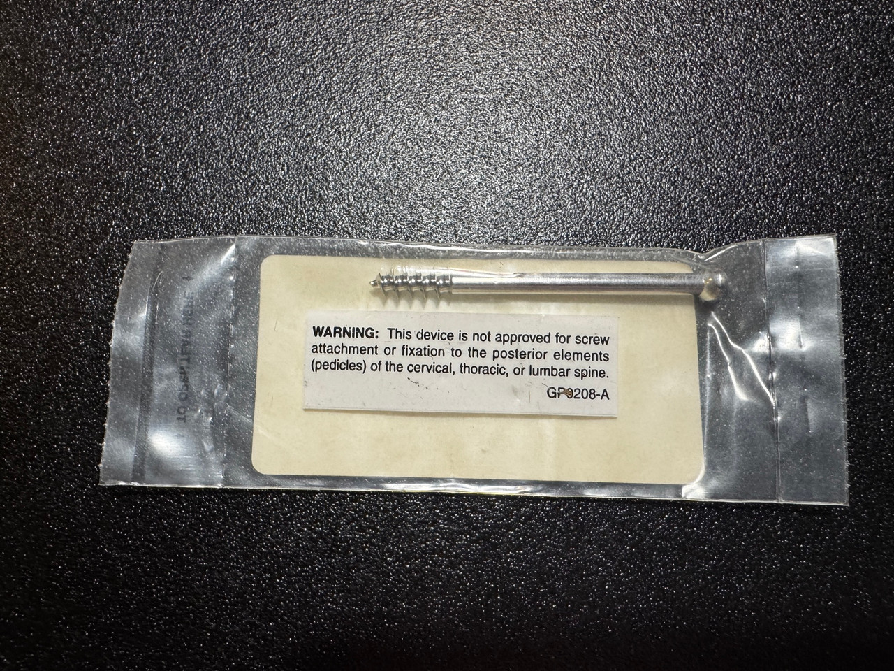 Screw photo of Synthes 216.070 6.5mm Cancellous Bone Screw, 16mm THR, 70mm