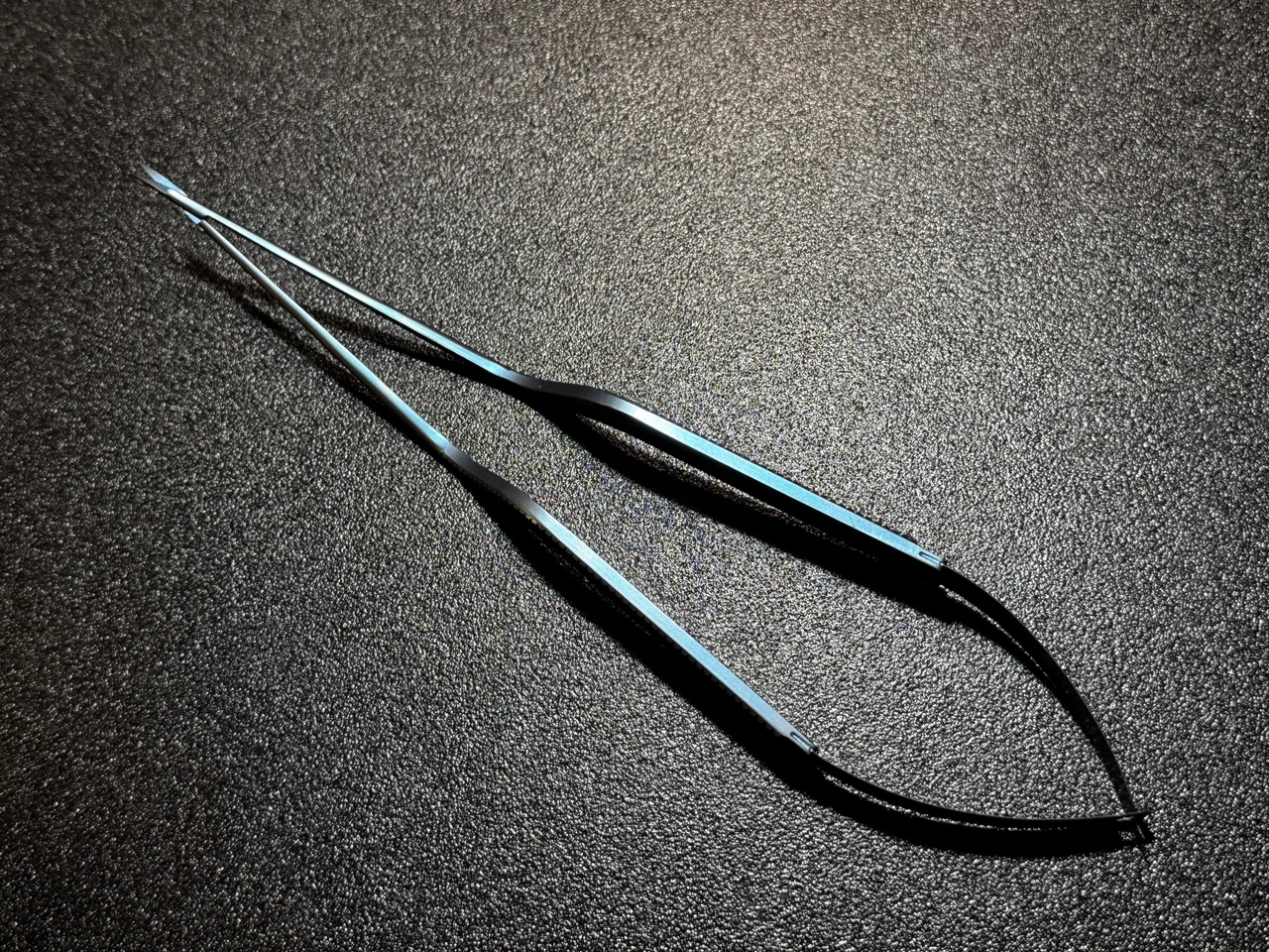 Top photo of Symmetry 80-1525 Titanium Malis Bayonet Scissors, CVD Up, 9.5"