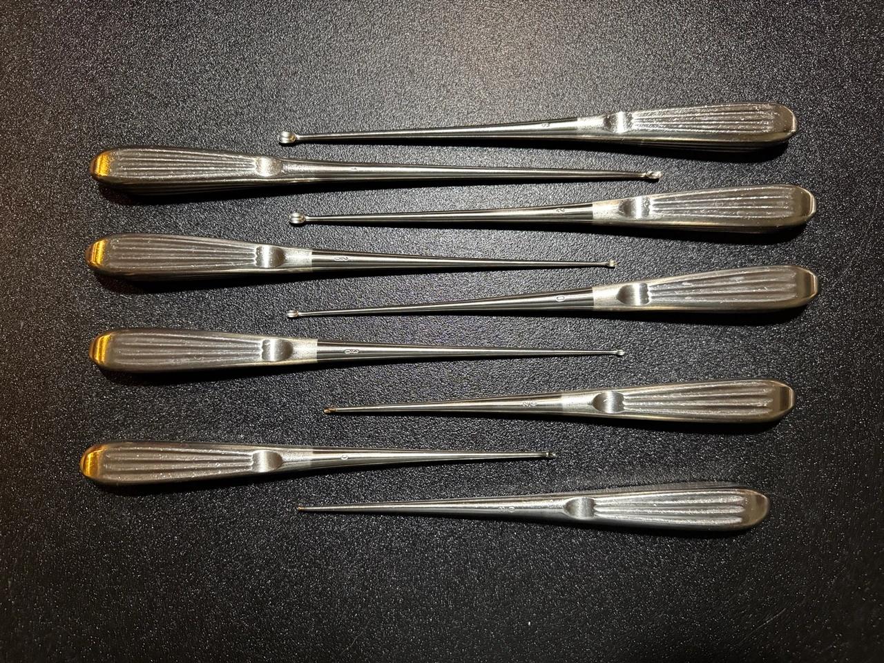 Straight curettes photo of Jarit 285-00S1 Full Laminectomy & Spinal Instrument Set
