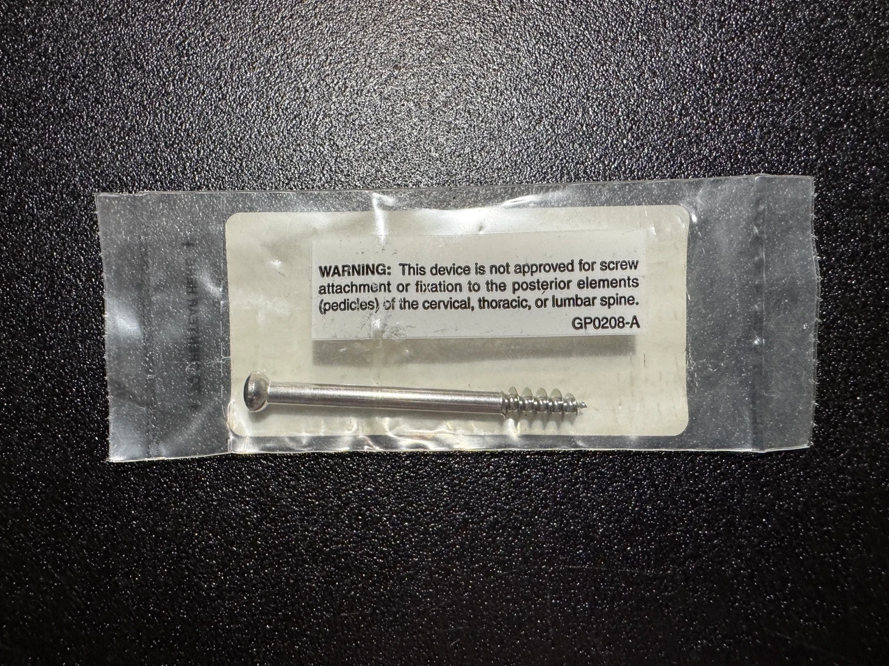 Screw photo of Synthes 216.065 6.5mm Cancellous Bone Screw, 16mm THR, 65mm