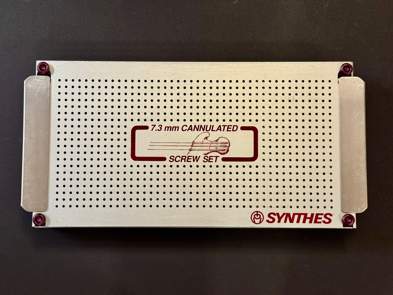 Case photo Synthes 105.185 7.3mm Cannulated Screw Set
