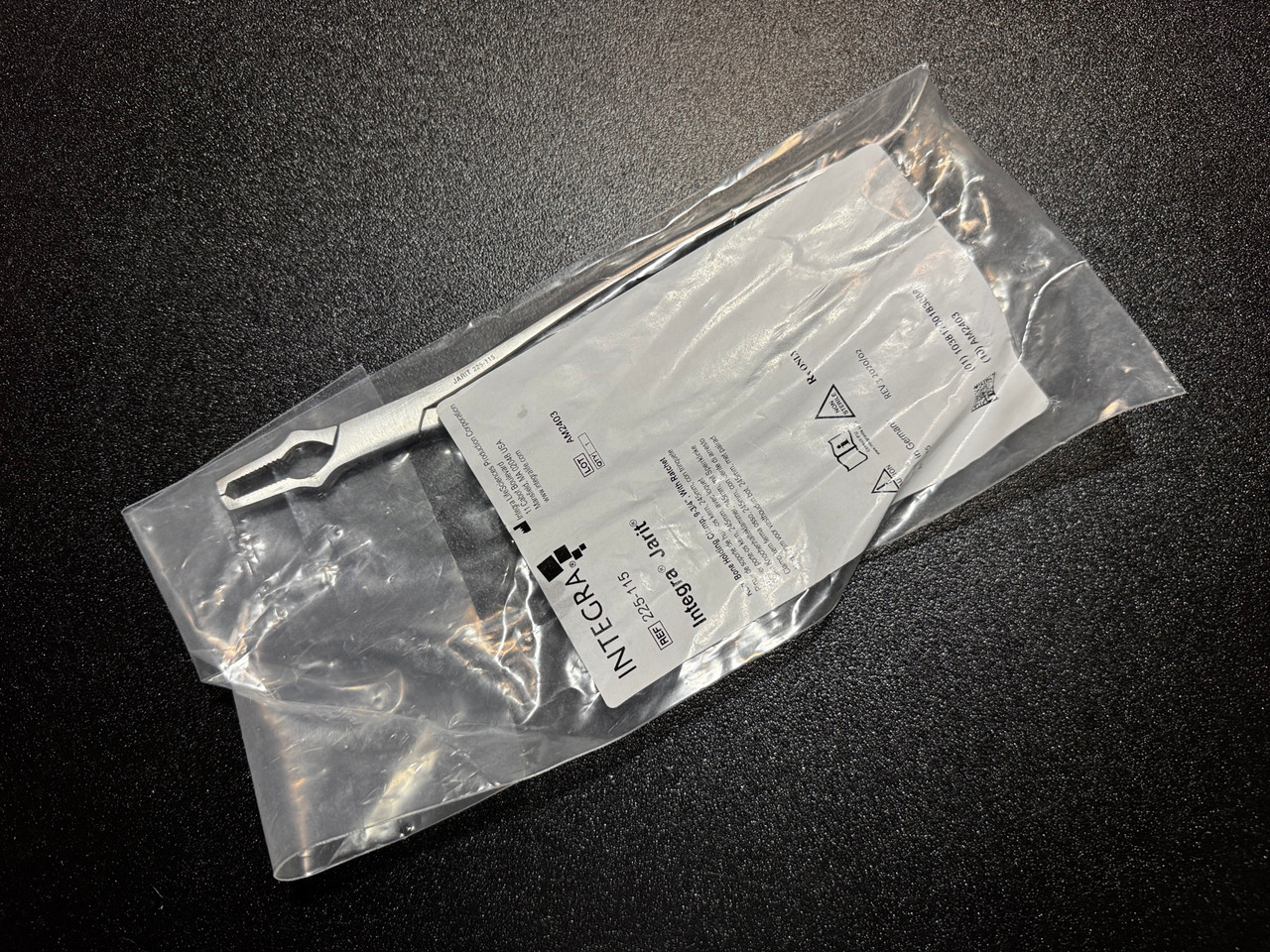 Package photo of Jarit 225-115 Kern Bone Holding Clamp, 9.75" (New)