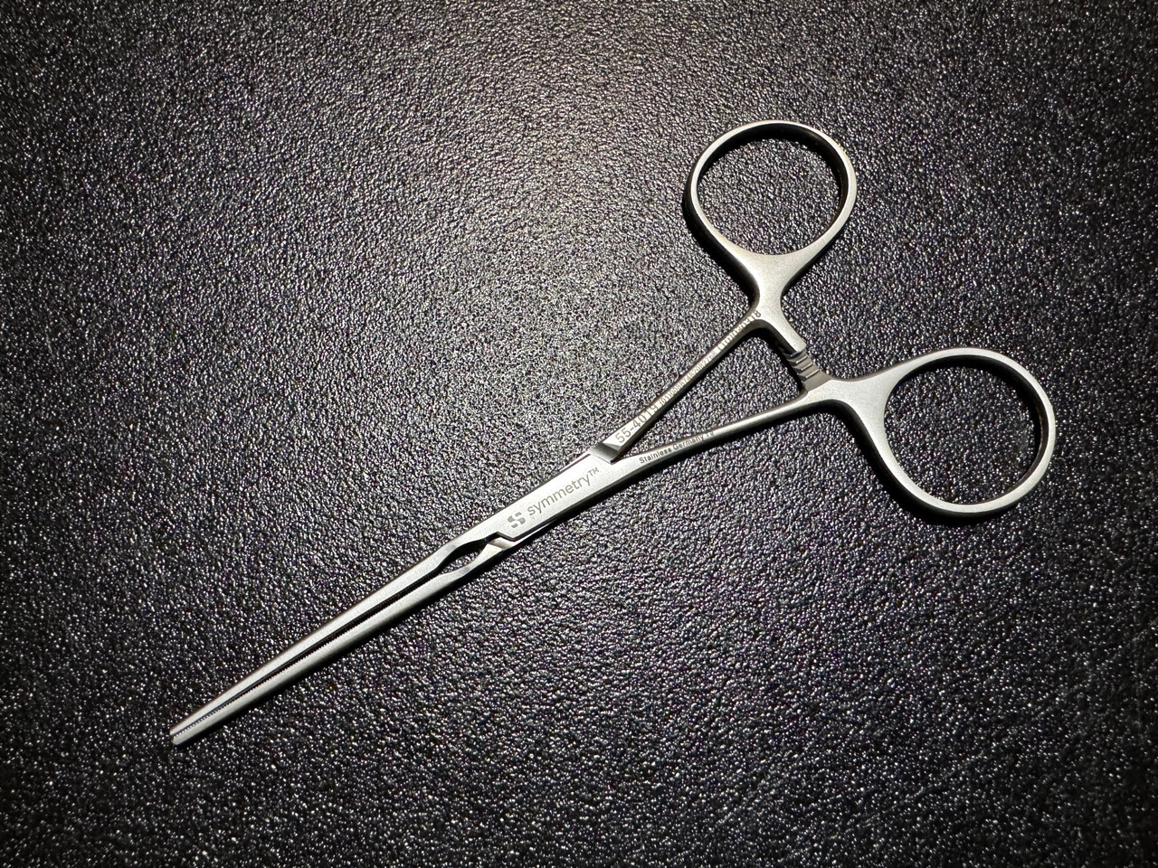 Photo of Symmetry 55-4019 DeBakey Ring Handle Bulldog Clamp, STR, 5 1/8"