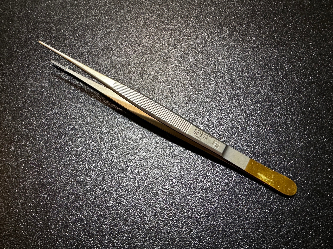 Handle photo of Aesculap BD157R Durogrip Potts-Smith Forceps, TC, 7 ⅞"